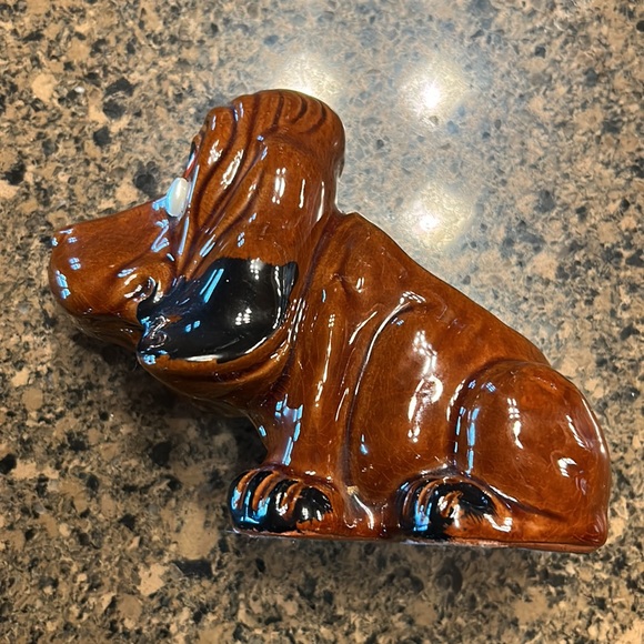 Vintage Enesco Bassett Hound Puppy Dog Crying Pearl Tear Planter made in Japan - Picture 6 of 10